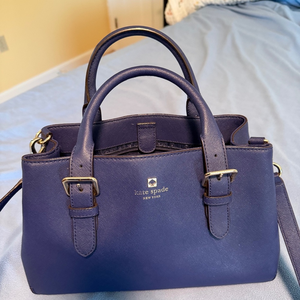 kate spade blue Satchel medium size